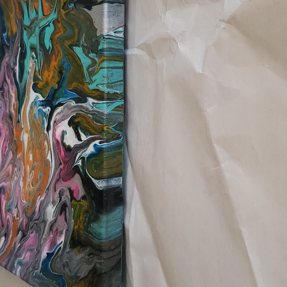 Original Abstract Acrylic Paintings / Art on a 10x10  canvas. - Picture 2 of 5